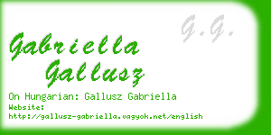 gabriella gallusz business card